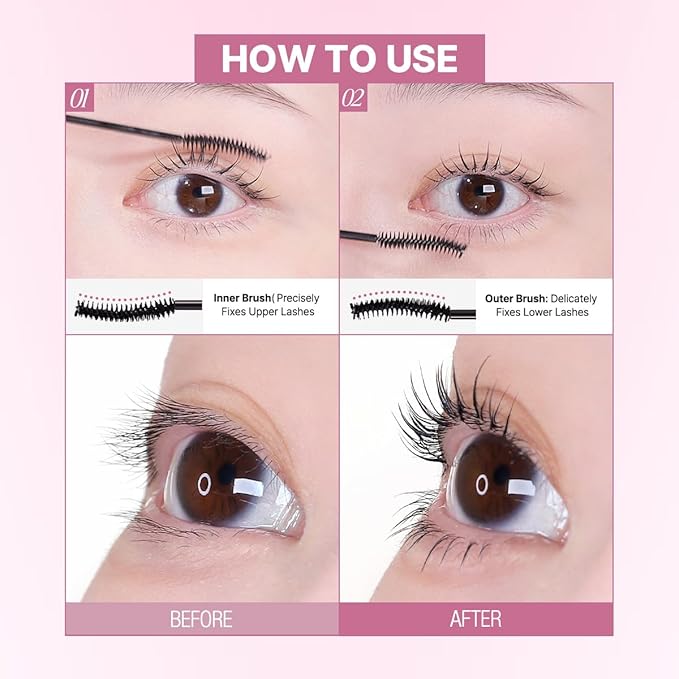 CLIO Kill Lash Superproof Mascara Fine, Waterproof Defining Mascara with Ultra-Slim Triangular Brush, Soft Greige Definition, Natural Length, Smudge-Resistant Wear (04 Rosy Greige)