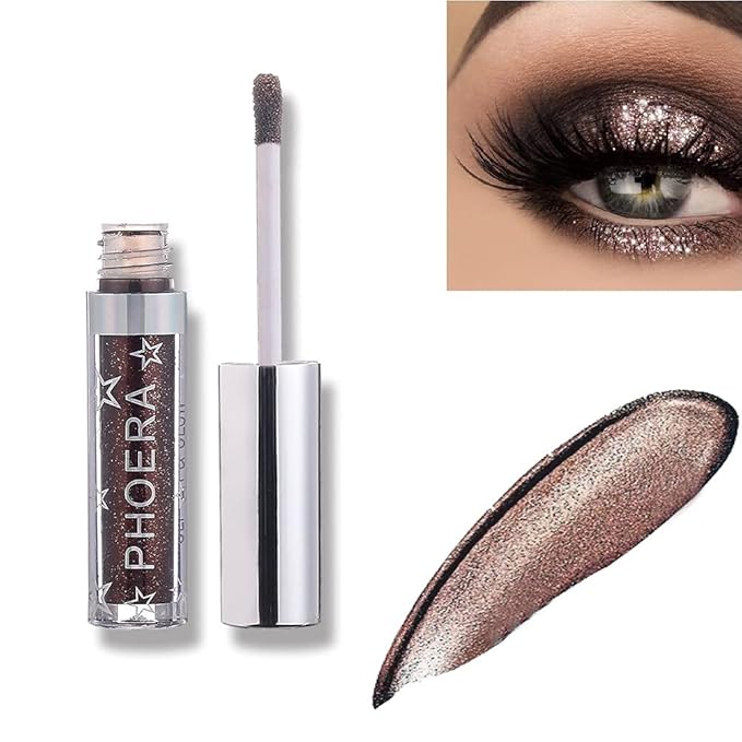 Liquid Eyeshadow, Waterproof Glitter Shimmer Sparkle Eye Stick Easy To Wear Long Lasting Eyeliner Eye Pencil Makeup Cosmetics(A107)