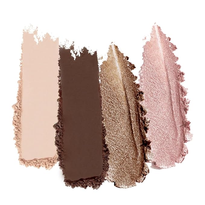 Warm Peach Nude Eyeshadow Palette – Matte & Shimmer High Pigment Blendable Long-Lasting Everyday Eye, Champagne Glow & Warm Neutral Contour Makeup Palette, Perfect for Blue, Green & Brown Eyes