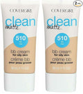 COVERGIRL Oil-Free Matte Cream Foundation, Fair, 1 oz (Pack of 2)