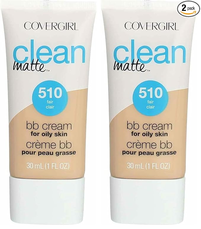 COVERGIRL Oil-Free Matte Cream Foundation, Fair, 1 oz (Pack of 2)