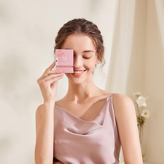 Rose Oil Blotting Sheets — 600 Count (6 Packs of 100), Pink Blotting Paper with Natural Rose Flower Particles, Makeup-Friendly Oil Absorbing Tissues for Oily and Sensitive Skin