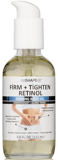 Reshape+ Retinol Firming Body Oil Skin Care Moisturizer W/Vitamin E - Nourishing, Lifting, & Hydrating Body Oil To Improve Look Of Wrinkles, Crepey Skin, Dry Skin, & Stretch Marks, 3.8 Fl Oz