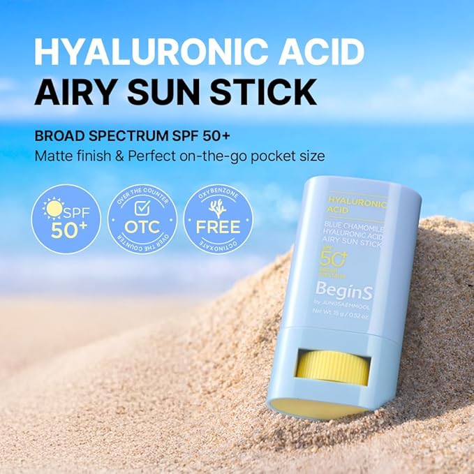 Blue Chamomile Hyaluronic Acid Airy Sun Stick