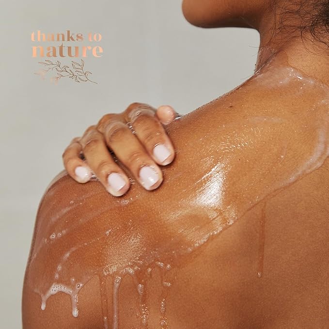 Cleansing Shower Oil with Shea Butter and Sunflower Oil, Moisturizing Body Wash for Normal to Dry Skin, Gentle Formula