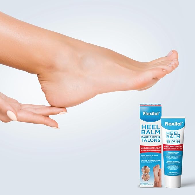 Flexitol Heel Balm, Rich Moisturizing & Exfoliating Foot Cream, Original Version, 4 Oz