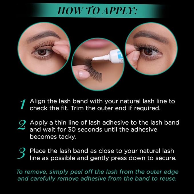 Ardell Natural Lashes False Eyelashes Lacies Black (4 Pack)