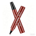 Microblading Eyebrow Pen, 2PCS Magic Waterproof Eyebrow Pencil with 4 Micro-fork Tip, 3D Natural Fine Stroke Eyebrow Pen for Women, Easy to Use Eye Brow Pencil for Defined Makeup (reddish brown)