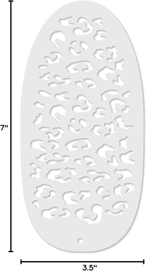 Stencil1FX - Leopard Spots Eye Makeup Stencil for Costumes, Dress Up, Halloween, Cosplay, Face Painting, Raves, Festivals, Parades, Parties