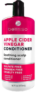 Apple Cider Vinegar Conditioner - Sulfate Paraben and Silicone Free - For Dry, Damaged and Oily Hair - Anti Dandruff Product for Fine Itchy Scalp Build Up - Cleansing Treatment for Women and Men