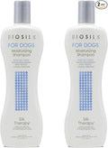 BioSilk for Dogs Silk Therapy Moisture Shampoo with Silk Proteins and Vitamins, Restores Shine and Softness, Sulfate Free, Paraben Free, pH Balanced, Made in USA, 12 Fl Oz - 2 Pack
