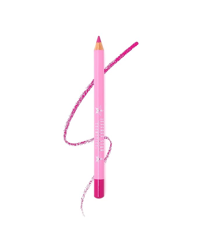 Jeffree Star Cosmetics Velour Lip Liner, Creamy Formula, Satin Finish, Long-Lasting, Peptide Complex, Mineral Oil-Free, Vegan & Cruelty-Free (Cotton Candy Queen)