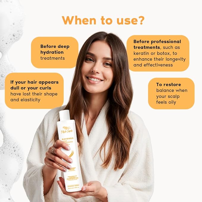 I Belli Capelli Ravenna Blond B-tox Hair Treatment Kit - 1kg/35.02 oz Hair B-tox + 300ml/10.1 fl.oz Anti-Residue Clarifying Shampoo for Longer Effect