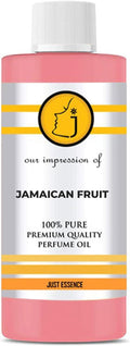 Just Essence Jamaican Fruit Fregrance Perfume Oil for Perfume Making, Personal Body Oil, Soap, Lotion, Candle Making & Incense | Premium Quality Undiluted & Alcohol Free | 8 Fl Oz