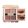 Warm Brown Eyeshadow Palette, 4-Color Matte & Shimmer Neutral Eye Shadow Kit for Soft Glam & Smokey Looks — High Pigment, Long-Lasting, Blendable Warm-Tone Makeup for Brown, Hazel & Green Eyes