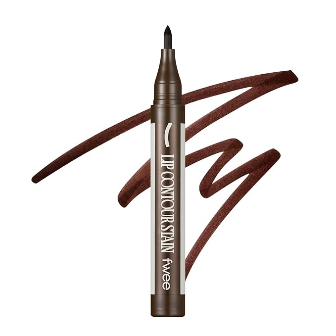 fwee LOCK’n LINE LIP CONTOUR STAIN | 04 Fever | Long-lasting, Powerful fixing, no-transfer, Easy to use, Lightweight, High adhesion formula, lip tint, tinted lip liner | 1ml