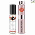 CA Perfume Duo Impression of Crystal Noir For Women Perfume Layering Set Long Lasting Travel Size EDP + Body Oil Roll-On Bottle 0.27 Fl Oz+0.33 Fl Oz