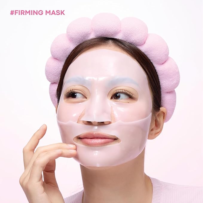 TONYMOLY Mask Melt Firming Hydrogel Overnight Face Mask 4-Pack, Melt-On Collagen & Peptide Sleeping Masks for Firmness, Elasticity & Smoother Skin, Leave-On Treatment