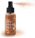 Body Glitter Spray, Body Shimmer Spray Quick Drying Body Glow Shimmer Long-Lasting Shiny Glitter Spray for Women Men for Party, Concert 2.6 Fl Oz. (Dark Brown)