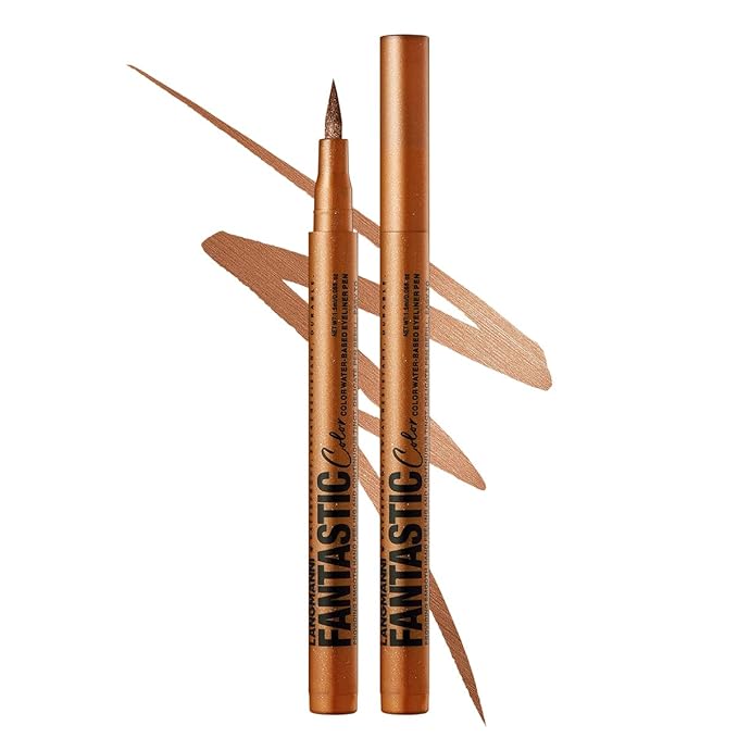 Liquid Eyeliner Pen with Ultra Fine Felt Tip - Matte Bronze, Waterproof, Smudge Proof & Quick Drying for Long Lasting Wear (10#)