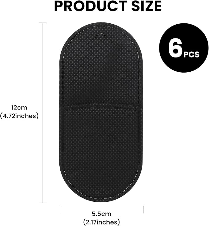 Ouligay 6pcs Glasses Eye Patch Black Eye Patch Reusable Lazy Eye Patch Adult Medical Eye Patches for Adults to Treat Lazy Eye Amblyopia Strabismus