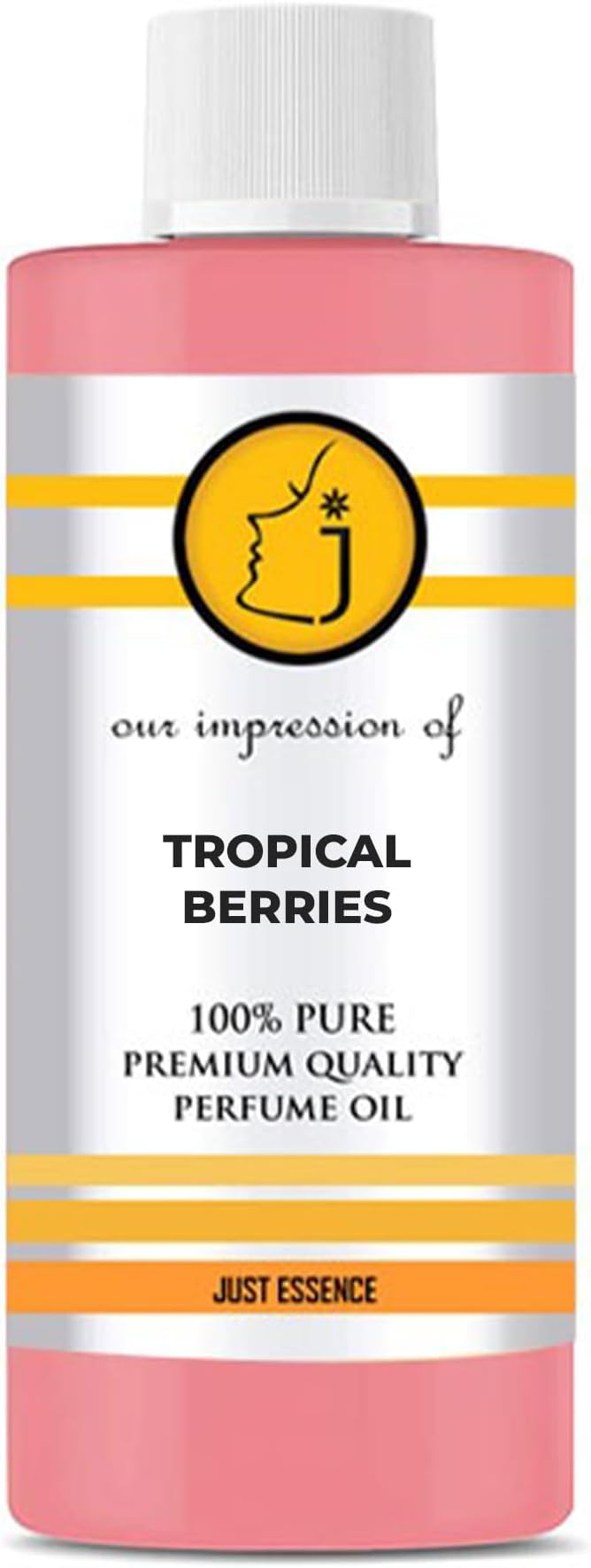Just Essence Tropical Berries Fregrance Perfume Oil for Perfume Making, Personal Body Oil, Soap, Lotion, Candle Making & Incense | Premium Quality Undiluted & Alcohol Free | 16 Fl Oz