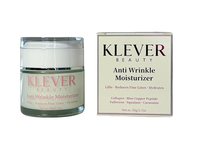 Anti-Aging Face Cream – Collagen + Blue Copper Peptide Moisturizer, Fullerene & Squalane – Firming & Wrinkle Reduction, 1.7 oz