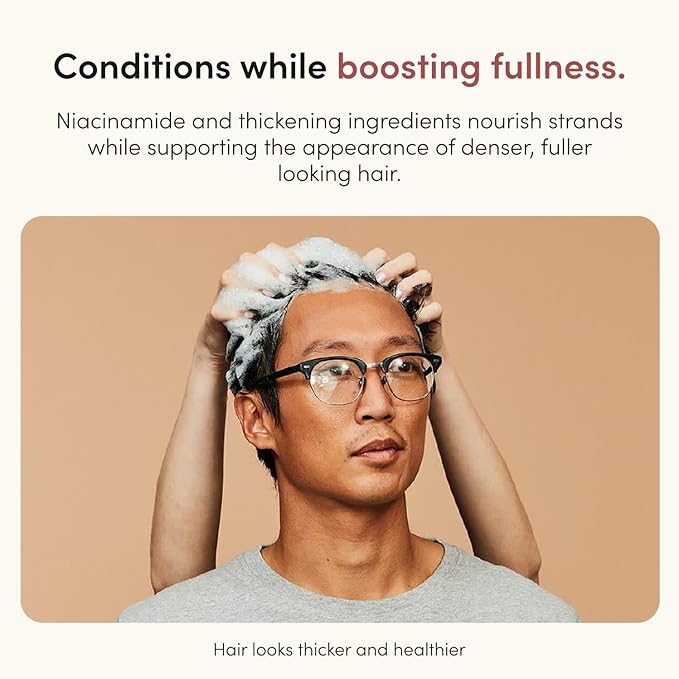 hims Thick Fix Thickening Conditioner - Made with Panthenol & Niacinamide - Lightweight, Moisturizing Conditioner - Paraben-Free, Sulfate-Free, Vegan - Eucalyptus Grove Scent - 6.4 Fl Oz, 2 Pack