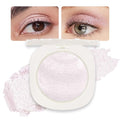 CAKAILA Light Pink Shimmer Glitter Sparkling Monochrome Eyeshadow Palette,Metallic Single Eye Shadow Palette for Older Women,Long Lasting Naturing-Looking Eye Makeup