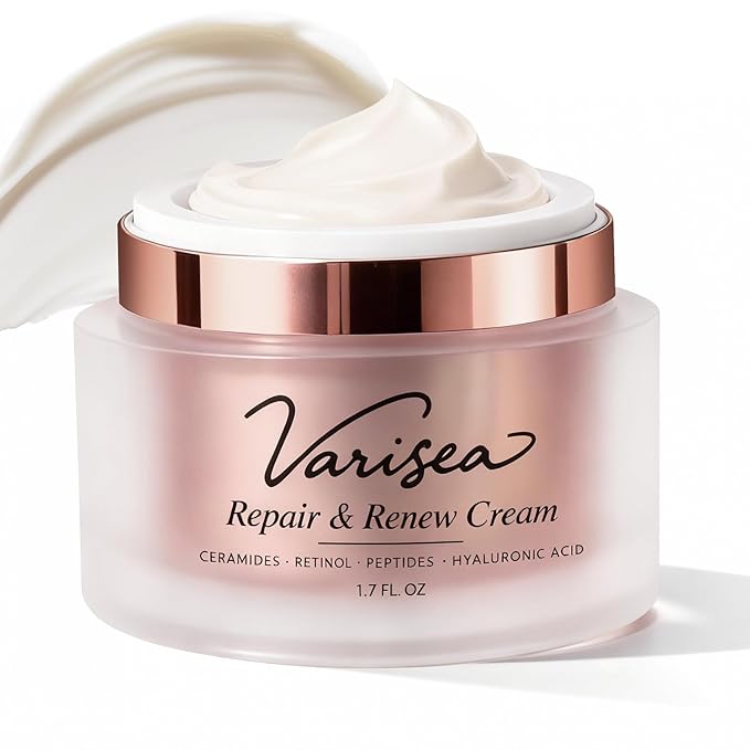 Anti-Aging Face Moisturizer with Retinol, Ceramides, Peptides & Hyaluronic Acid – Helps Maintain Skin's Moisture Barrier, Enhances Softness & Elasticity – For Face and Neck, Fragrance-Free