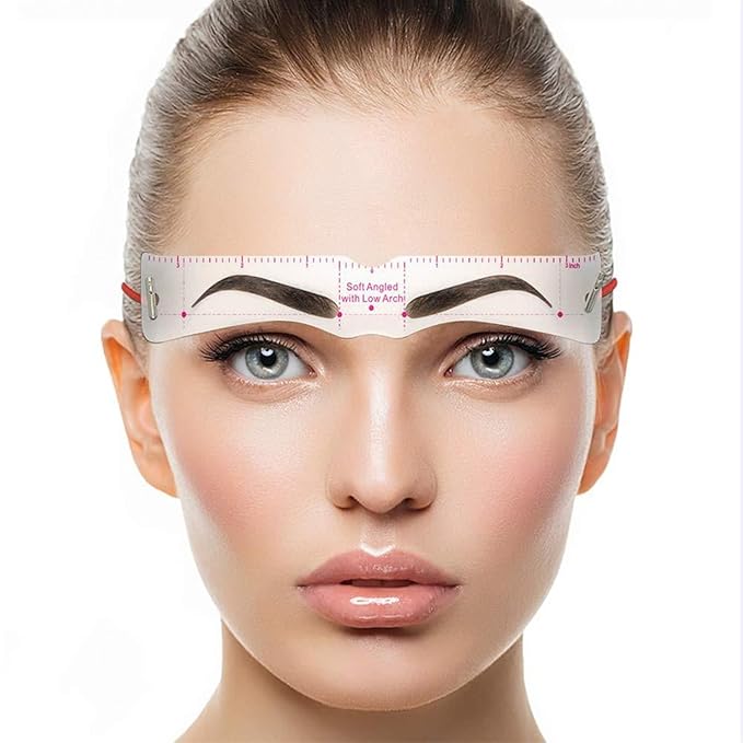 Instabrow Stencil Kit with Headband, Instabrow Stencil Kit, Insta Brow Stencil Kit, Instabrow Stencil Kit 12 Pack with Headband, with Eyebrow Powder Kit (1 Set + Eyebrow Powder 03)
