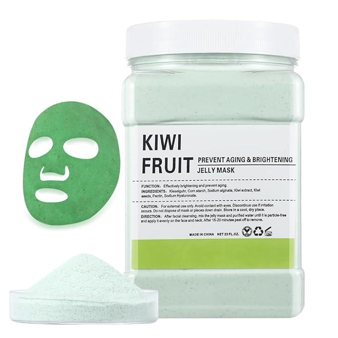 Jelly Masks for Facials Professional,Jelly Face Mask Skincare Hydrating,Jelly Masks Powder for Face Moisturizing,Smoothing,Deep Cleaning,Oil Contral,for All the Skin 23 Fl Oz(Kiwi Fruit)