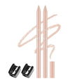 Ownest 2pcs Matte Nude Gel Eyeliner Pen，Natural Finish Eyeliner Pencil Set for Women，Professional Eye Makeup Set - Skin Tone Eye liner with Two Sharpeners