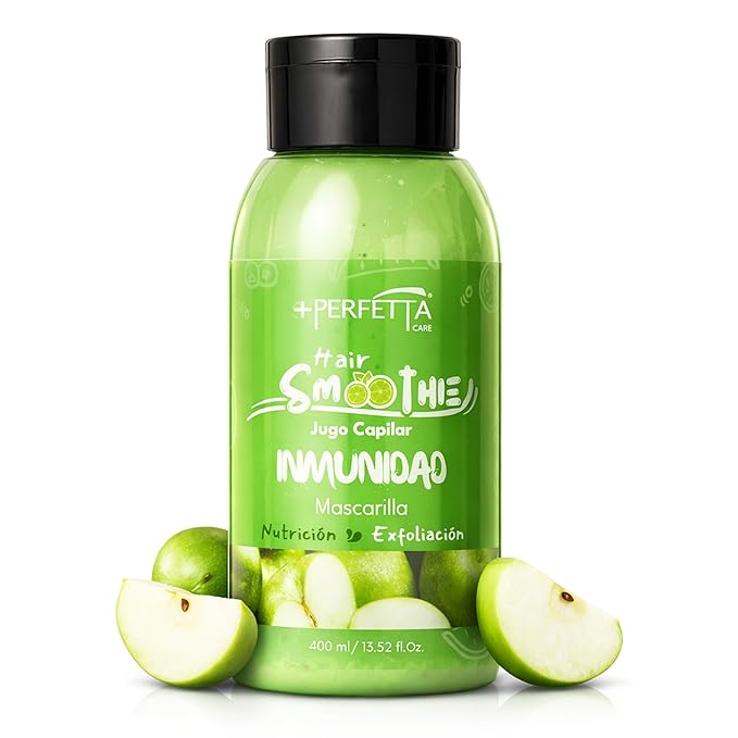 Hair Smoothies Mask - Deep Conditioning Treatment for Dry, Damaged Hair | Hydrates, Repairs & Gently Exfoliates with Natural Oils & Vitamins (Immunity)