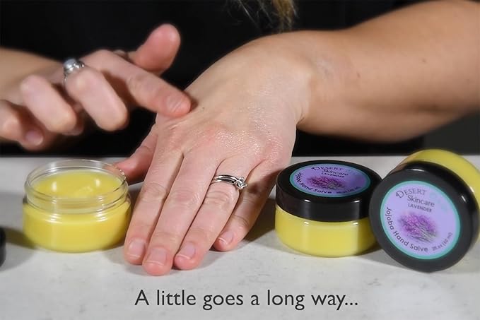 | USDA Organic Lavender Hand Salve – Over 50% Jojoba Oil with Beeswax & Avocado Oil – Helps Soothe & Soften Dry, Cracked Hands, Feet & Cuticles – 2 oz (60 g)