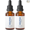 Routine Wellness Hair Treatment Serum for Thinning Hair - Plant-Based Rosemary, Tea Tree & Argan Oils Blend for Strength, Shine & Softer Hair - Clean Ingredients, All Hair Types - 30ml (Pack of 2)