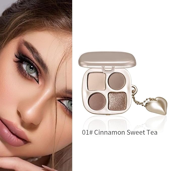 Cool Greige Brown Eyeshadow Palette Matte & Shimmer Eye Shadow, Cream Beige Mushroom Brown Champagne Bronze Shimmer, Blendable Long Lasting Crease Resistant Natural Daily Eye Makeup, Paleta de Sombras