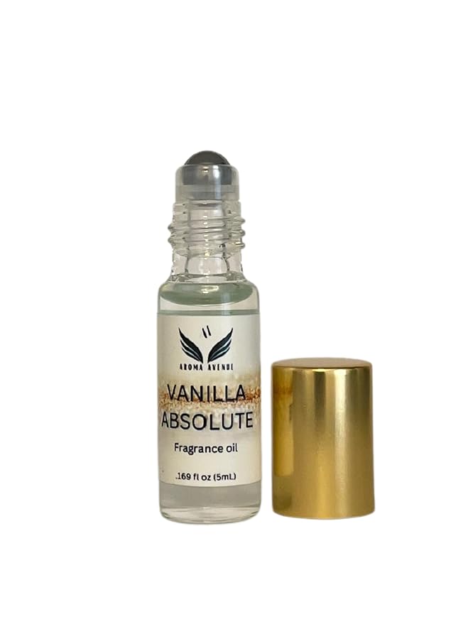 Vanilla Absolute 5ml Rollerball Perfume Oil -Alluring Absolute Vanilla Scent for Women - Long-lasting Fragrance - Perfect for Everyone's Special Occasions Fragrance -Elegant and Travel size Oil