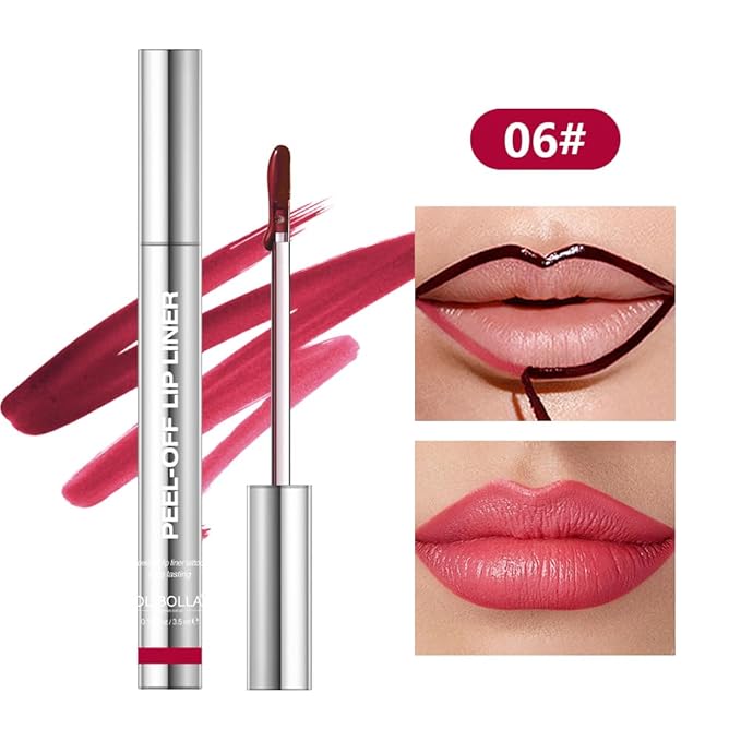 4Pcs Peel Off Lip Liner Stain Set - Long-Lasting, Smudge-Proof, Waterproof Nude Matte Lip Tint, Non-Fading Peel Off Lip Color, Effortless Precision & Full Coverage, 24H Color Hold, 4Pcs (1467)