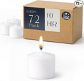 Royal Imports White Votive Candles Unscented Candles for Wedding Centerpieces Pack of 72 Dripless Wax for Parties, Aromatherapy, Devotional, Home Décor, Spas & Holiday Gifts