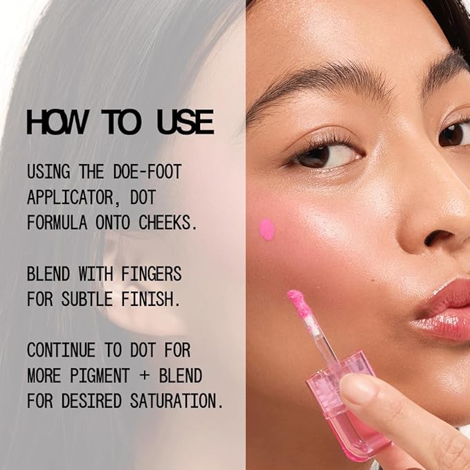 about-face Blush Rush Liquid Blush – Hydrating, Buildable Formula with Jojoba Oil, Hyaluronic Acid, and Squalane – Long-Lasting Dewy Finish – Vegan & Cruelty-Free (Starting Line – Peachy Pink)
