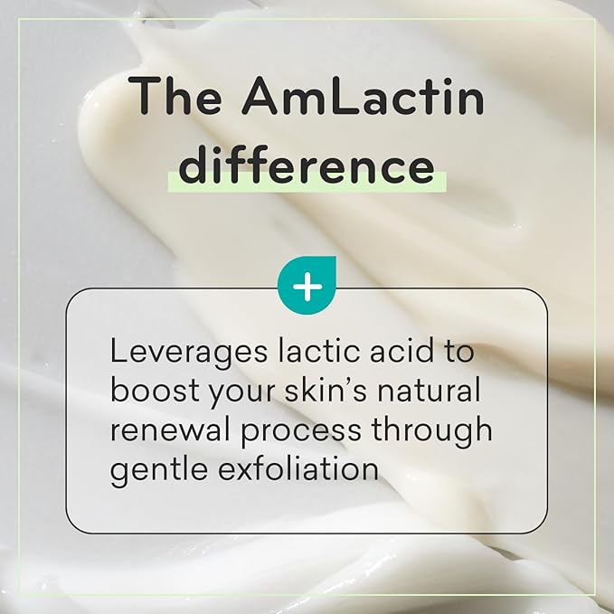 AmLactin Daily Nourish - Therapeutic Face and Body Lotion for Dry Skin - No-Scrub Exfoliator and Moisturizer with 5% Lactic Acid AHA, Safe for Sensitive Skin, 7.9 oz (Packaging May Vary) (Pack of 2)