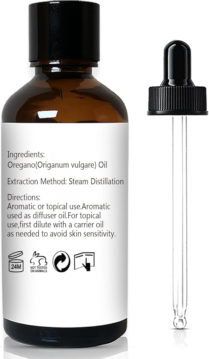 GM Gumili Oregano Essential Oil 1 Oz - 100% Pure & Natural Oregano Oil for Skin, Diffuser, Massage & Aromatherapy - 30ml