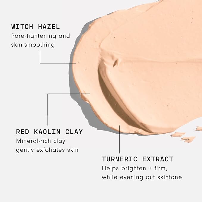Versed Photos, Please - Tightening, Brightening Face Mask with Turmeric and Kaolin Clay - Pore-Tightening, Hydrating Facial Mask Exfoliates, Removes Blackheads, Evens Skin Tone (1.5 fl oz)
