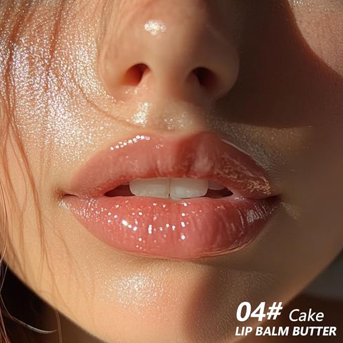 FeiCuiYun Summer Lip Butter Lip Balm, Ultra-Hydrating Natural Vegan Lip Balm, Sheer-Tinted Shine & Hydration, Soothes & Softens Dry Lips Skincare, Bálsamo labial hidratante #4 Cake