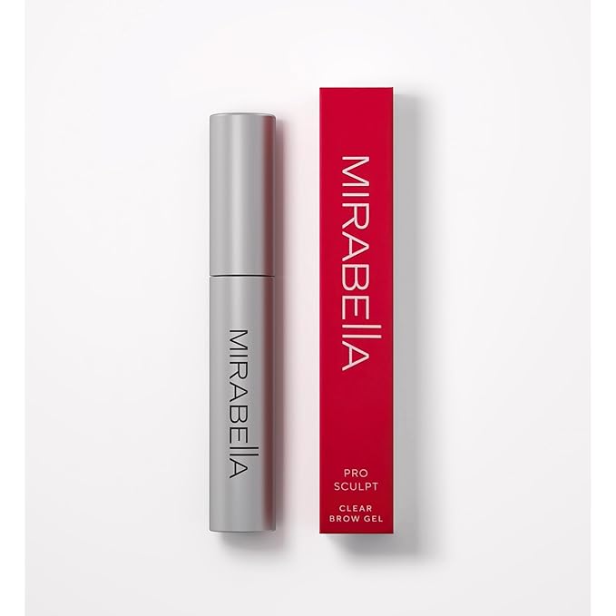 Mirabella Pro Sculpt Clear Brow Gel – Long Lasting Flexible Hold, Flake Free Eyebrow Lamination Setter with Brush, Clean Beauty Formula for Natural Definition and Shape