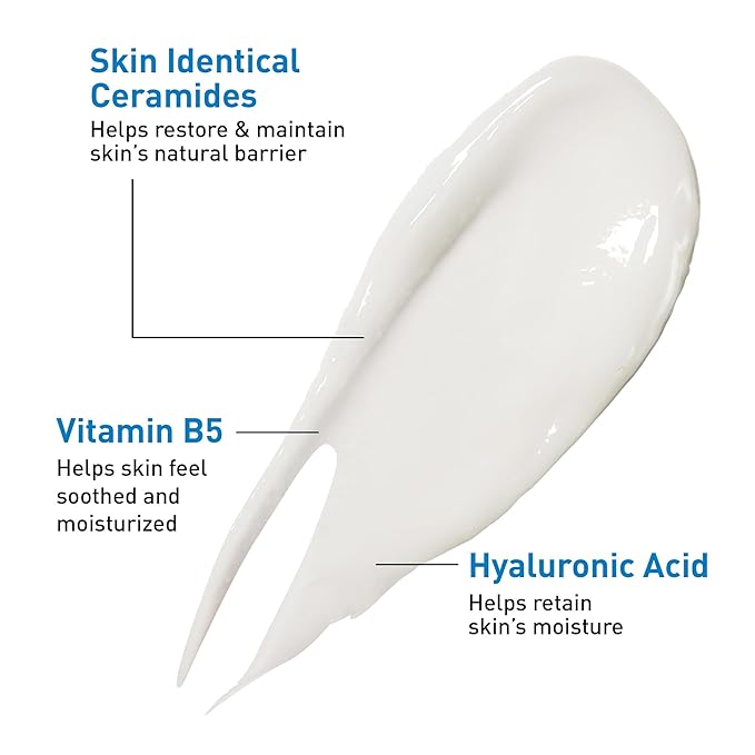 Cerave Hyaluronic Acid Serum for Face with Vitamin B5 and Ceramides, Hydrating Face Serum for Dry Skin, Fragrance Free, 1 Ounce
