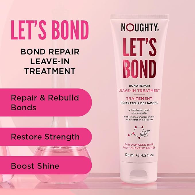 Noughty Let's Bond Builder Leave-In Treatment, Hydrating Formula for Healthier Strands, Intensive Repair for Chemically Treated, Colored and Damaged Hair, Strengthening Mask for Instant Shine 4.2fl.oz