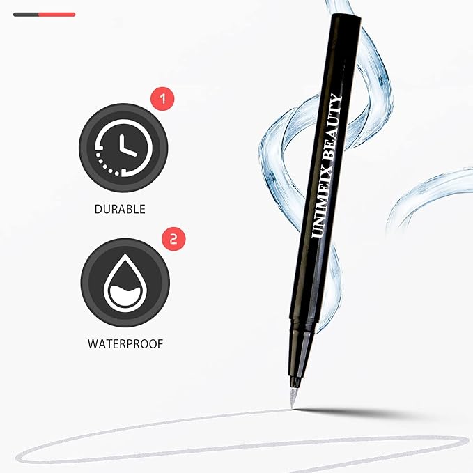 UNIMEIX Liquid Liner - Waterproof Eye Liner Pen, Precise All Day Sliver Eyeliner