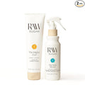 Raw Sugar Leave In Conditioner Duo, The Multi Miracle Hair Mist & The Mighty Curl Cream (2 Products) Heat Protectant, Hydration and Frizz Control for All Hair Types, A Conditioning Haircare Bundle